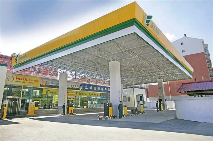 焦作加气站钢结构网架案例7